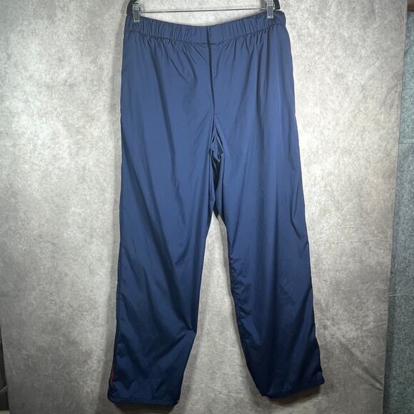 Vintage Polo Ralph Lauren Windbreaker Pants Mens 2XL Blue Mesh Lined Ankle Zip - Picture 1 of 11